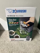New Zojirushi CD-WCC40 Micom Water Boiler and Warmer (4L/135 oz, Silver & Brown) picture