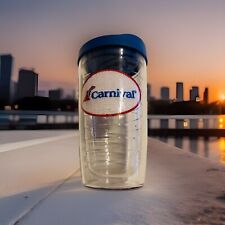 Carnival Cruise Line Logo Souvenir TERVIS Hot Cold Drink Tumbler Blue Top Lid picture