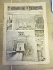 Scientific American Magazine July 1890 Croton Aqueduct Harlem River Siphon picture