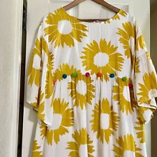 UNCLE FRANK Pom-Pom Sunflower Short Dress With Pockets Women’s Size Large picture