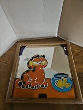 Vintage Garfield Wood  Framed Picture Wall Hanging. 13