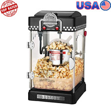 4-Quart Stainless-Steel Kettle Nostalgic Retro Popcorn Machine Home Theater Set picture