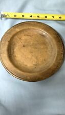 18th 19th Century Walnut Turned Treenware Dinner Plate picture