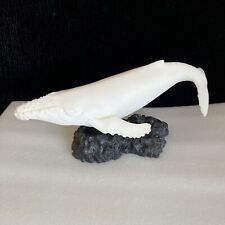 Hawaiian Humpback Whale Sculpture Handcrafted Coralei Cultured Coral Made In USA picture