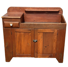 1800s Pennsylvania dry sink cabinet patina drawer cupboard old surface picture