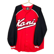 Vintage Karl Kani Jersey Extra Large Red  Button Up  Y2K 90S Hip Hop picture