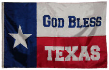 3x5 God Bless Texas 150D Woven Poly Nylon Flag 5x3 Banner Grommets Heavy Duty picture