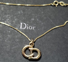 AUTHENTIC DIOR GOLD PLATED CD LOGO NECKLACE picture