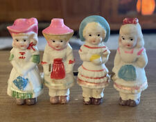 Antique Frozen Charlie Penny Bisque Dolls Lot of Four picture