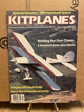 Vintage December 1988 KITPLANES Magazine Building your own classic picture
