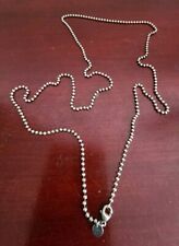 TIFFANY & CO 925 STERLING SILVER SMALL BEADS NECKLACE. 34