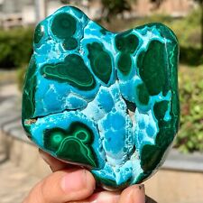 330G Natural Chrysocolla/Malachite transparent cluster rough mineral sample picture