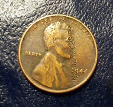 RARE 1944 Lincoln Wheat 1 Cent No Mint Mark “L” in Liberty Rim ,DDO  picture