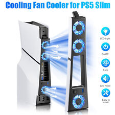 External Cooling Fan For PS5 Slim Disc/Digital Console Cooler Fan LED + USB 3.0 picture