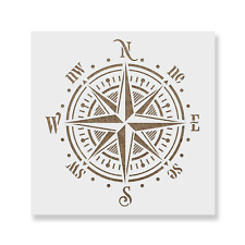 Compass Rose Stencil - Durable & Reusable Mylar Stencils picture
