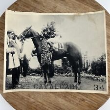 Original 8 x 10 press photo kentucky derby winner cavalcade 1934 horse racing picture