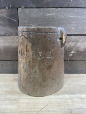 Vintage Wooden Primitive Hand Carved Bucket picture