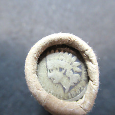 1862 INDIAN HEAD PENNY 1853 SILVER LIBERTY DIME BANK OF ROCK RIVER, WYOMING R808 picture