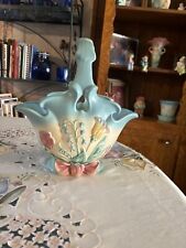 Antique Pottery- Hull Bow Knot (LARGE) Blue Basket B-29-12 picture