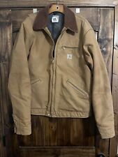 Vintage Carhartt Jacket Mens 48T J01 BRN Made In USA Blanket Lined Detroit Rare picture
