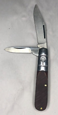 Vintage Boker 493 Tree Brand Barlow Two Blade Folding Pocket Knife picture
