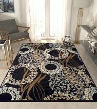 Rugs for Living Room 8x10 Black Modern Rugs Runners Hallway Contemporary 5x7 2x8 picture