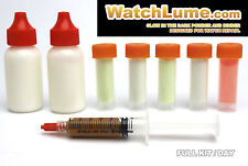 GLOW IN THE DARK WATCH PASTE KIT Stronger than Luminova Lume Dial Restoration picture
