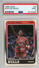Graded 1988 Fleer Scottie Pippen #20 Rookie RC Basketball Card PSA 9 Mint picture
