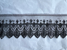 Gorgeous Antique Handmade CHANTILLY LACE Edging 210cm by 9cm picture