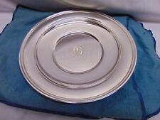 VINTAGE GORHAM STERLING SILVER PLATE 9 1/2” #322 SHALLOW BOWL W MONOGRAM 228 G picture