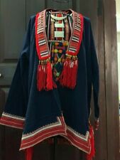 Women Hmong Ethnic Jacket Coat Loose Vintage Cardigan Outwear decor home picture