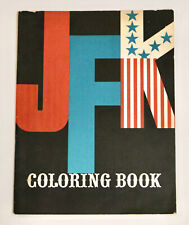 JFK COLORING BOOK vintage 1963 Jackie Kannon  Drucker Jackie Kennedy picture