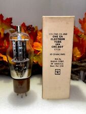 RCA-JAN-CRC 807 Vacuum Tube Tested NOS 1958 Meatball Logo picture