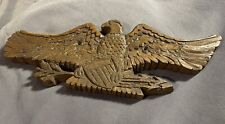 Antique Patriotic Folk Art Carved Wooden Eagle picture
