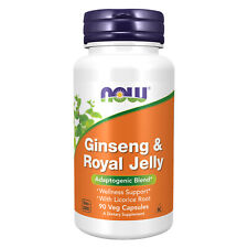 NOW FOODS Ginseng & Royal Jelly - 90 Veg Capsules picture