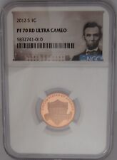 2012-S Lincoln Shield Cent NGC PF70 RED ULTRA CAMEO - Perfect GEM GRADED PROOF picture