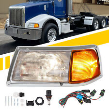 Headlight & Corner Light For Peterbilt 375 385 w/Wire Harness & Bulb Driver Side picture