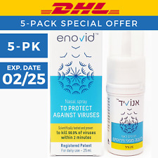 ENOVID SPECIAL 5-PACK Exp. Feb 2025 SaNotize Nitric Oxide Nasal Spray | DHL EXP picture