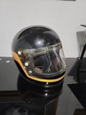 Vintage Shoei 1975 Hondaline Stag Motorcycle Helmet Full Face L Black & Gold picture