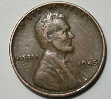 1945 Wheat Head Penny L On Rim No Mint Mark picture