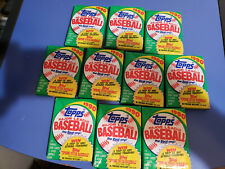 10 Unopened 1990 Topps Baseball Card Wax Packs picture