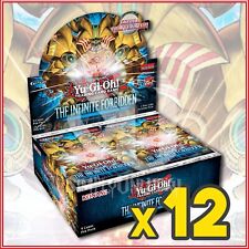 YuGiOh THE INFINITE FORBIDDEN BOOSTER CASE 1st Ed INFO 12 Boxes Ships 7/19 picture