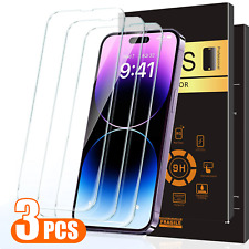 3X Tempered Glass Screen Protector For iPhone 15 14 13 12 11 Pro Max X XR 8 7 6 picture