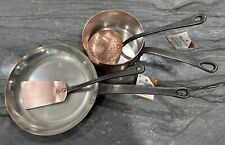 BAUMALU Solid Copper Hand Made 4 Piece Cookware Set - Made In France - ALL NEW picture