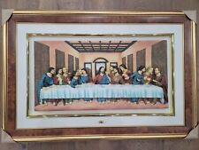 Vintage Last Supper 3D Wall Décor 34Wx23H Hand Painted Ruby's Collection (NOS) picture