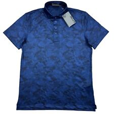 G/FORE Men's Performance Blue Camo Skulls Golf Polo Slim Fit Size M NWT $120 picture