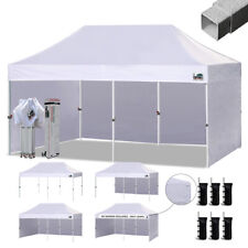 Eurmax 10x20 Pop-up Canopy  with 4 Removable Zipper End Side Walls+Roller Bag picture