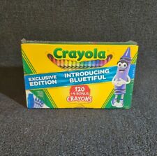 NEW SEALED 120 Pack Crayola Crayons Introducing Bluetiful + 4 Bonus Collectible picture
