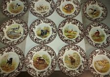 Spode Woodland Set Of 7 Dinner Plates- 7 different designs picture