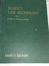 1951 BLACK'S LAW DICTIONARY WITH GUIDE TO PRONUNCIATION HARDCOVER FOURTH EDITION picture